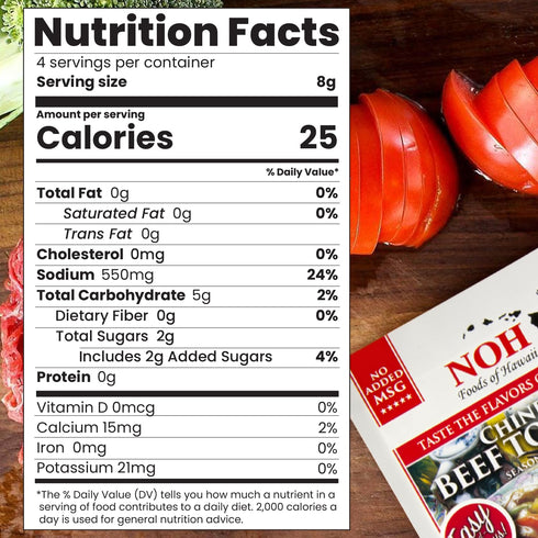 1.25 oz Packet (Pack 12) NOH Chinese Beef Tomato Seasoning Mix, of - Authentic Chinese-Hawaiian Stew Seasoning for Easy