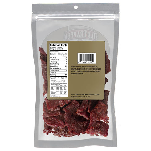 8 11 70 (Pack Old Trapper Beef Jerky, Old-Fashioned Ounce Bag, Tender Meat Snacks for Lunches or Between Meals, Grams