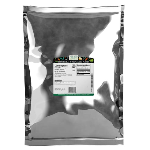 Frontier Co-op Organic Dried Lemongrass, Cut and Sifted, Bulk Bag - 100%