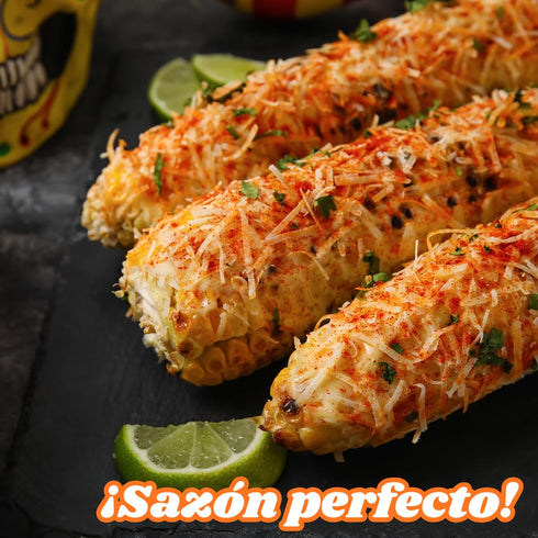 Lion Spice Co. Mexican Street Corn Seasoning Authentic Elote Spice Mix for Corn on the Cob, Popcorn & Snacks | Chili