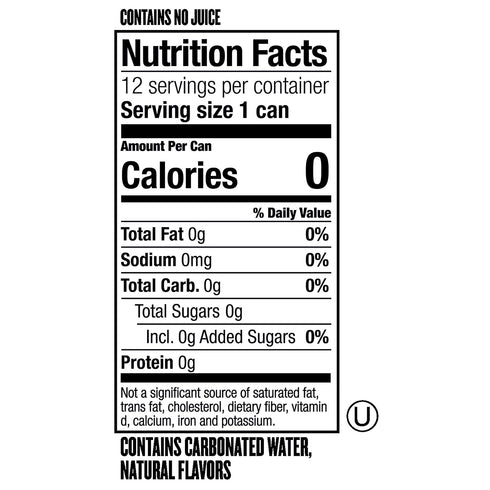12 oz 12 pack Polar Beverages Seltzer Water Original, fl cans