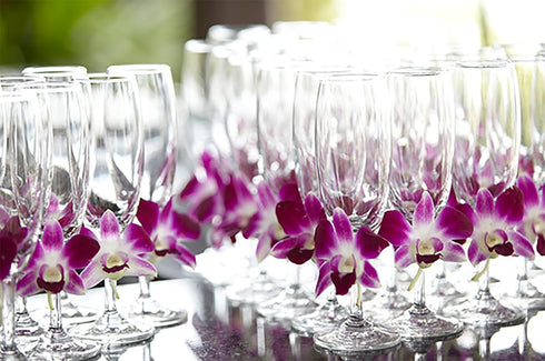 (50 Miami Fresh Orchid Flower OrchidClub USA Sunne Tropical Loose Bloom DIY Lei, food & drink decoration PURPLE)