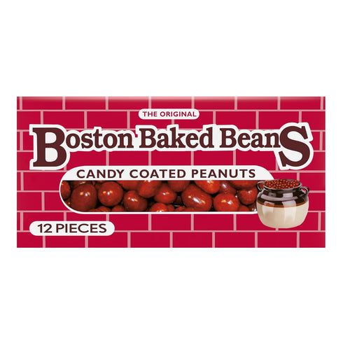 4.3 (Pack 12) Wonka Boston Baked Beans, Candy-Coated Peanuts, Sweet & Salty, Ounce Theater Candy Boxes