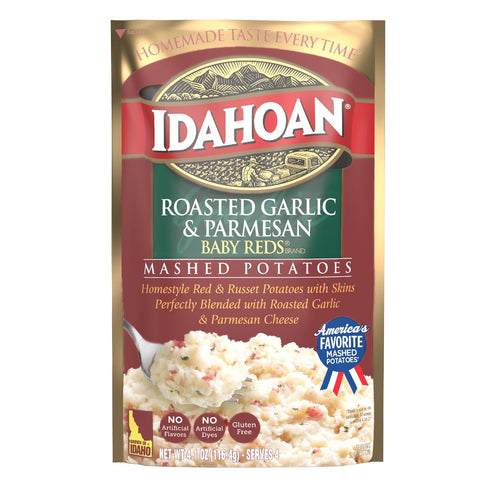 100% 4 4.1 (Pack 10) Idahoan Baby Reds with Roasted Garlic and Parmesan Mashed Potatoes, Naturally Gluten-Free, Real