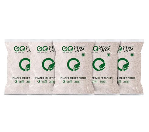 Goshudh Ragi Atta (Finger Millet Flour)|500 GM Each (Pack of 5)| Combo Offer|