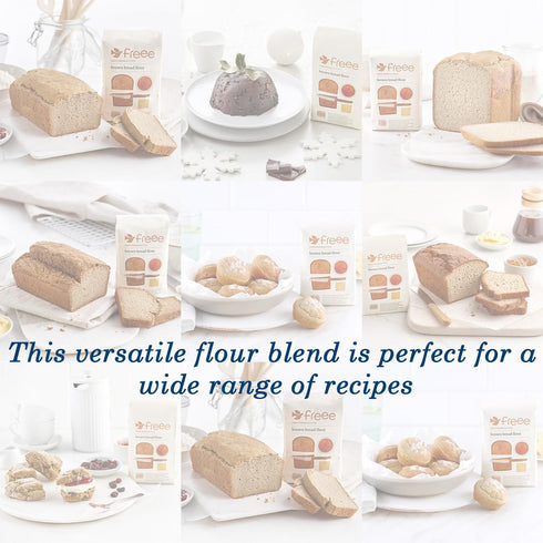 1kg (Pack 3) freee Gluten Free Brown Bread Flour