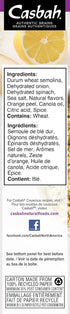 7 oz. (Pack 6), Casbah Couscous, Lemon Spinach Flavor, of Perfect to Make Easy and Flavorful Side Dishes, Vegan
