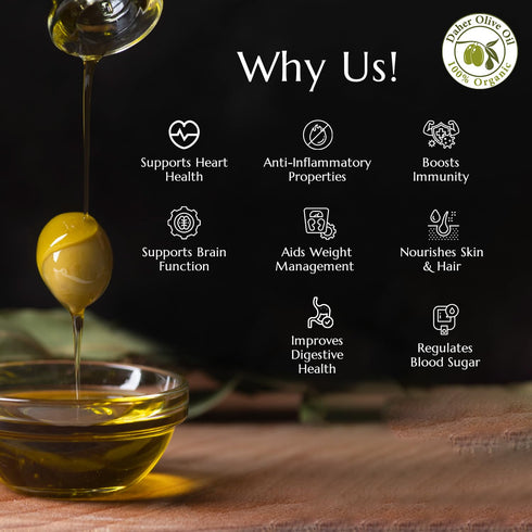 33.8 OZ Daher Olive Oil - FL - Premium Organic Extra Virgin - Cold Pressed - Southern Lebanon Region - Low acidity