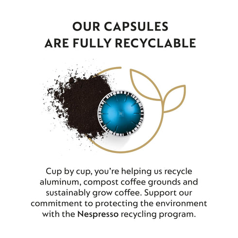 Pack, 30 Count 7.8 oz. Nespresso Capsules Vertuo, Variety Medium and Dark Roast Coffee, Coffee Pods, Brews