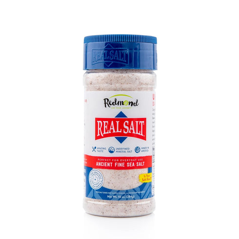 Redmond Real Sea Salt - Natural Unrefined Gluten Free Fine, 10 Ounce