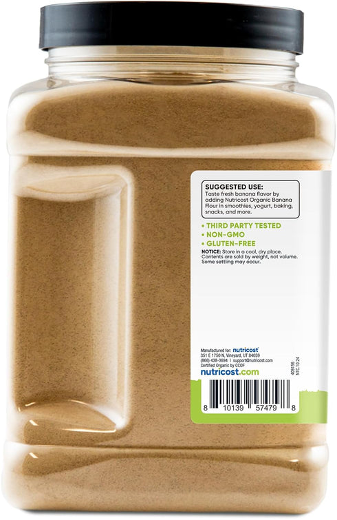 (2 Nutricost Pantry Organic Green Banana Flour Pounds) - Gluten-Free, GMO-Free