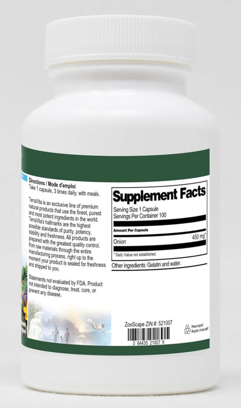 Terravita 450 (100 521007) Onion - mg Capsules, ZIN: