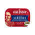 3.75-Ounce (Pack 12), King Oscar Premium Sardines in Extra Virgin Olive Oil with White Wine Vinegar & Capers, Cans