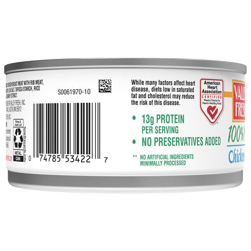 VALLEY FRESH 10-Ounce (Pack 12) Chicken Breast in Water with Rib Meat
