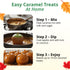 10 5 oz (Pack 2) Concord Foods Caramel Apple Kit: Fall Favorite Treat - Indulge in Chewy Apples! Makes Caramel Apples