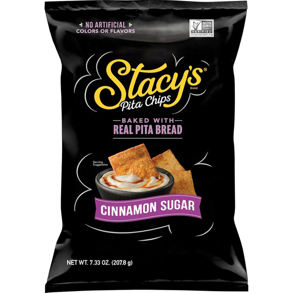 Stacys Pita Chips, Cinnamon Sugar, No Artificial Colors or Flavors, 7.33 oz