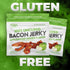 Pack 5 24g (5 Bacon Jerky Variety | Flavors & Up to Protein Per Bag | Fully Cooked, Tender, Easy to Chew, USA Made