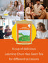 8.8 TeeLux Jasmine Green Tea Loose Leaf, Natural Premium Jasmine Chun Hao with Pleasant Aroma, Hot & Iced Tea, Ounce