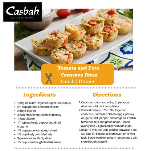 12 oz. (Pack 6), Casbah Original Couscous of Perfect to Make Easy and Flavorful Side Dishes, Vegan and Vegetarian