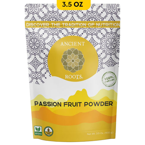 Ancient Roots Passion Fruit Powder- All-Natural Food Coloring, Flavoring Powder, Filled with