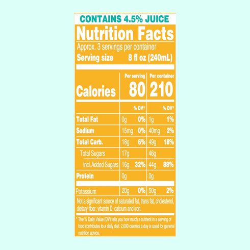 22 Oz (Pack 12) AriZona Whipped Pineapple Orange, Fruit Juice Drink - Big Can, Fl