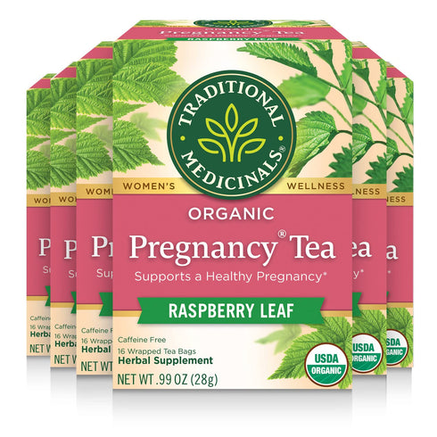 Traditional Medicinals Tea, Organic Pregnancy Tea, Supports a Healthy Pregnancy, Raspberry Leaf,