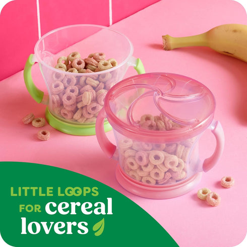 12.7oz (1 Kashi Breakfast Cereal, Whole Grain, Vegan, Strawberry Banana Smoothie Loops, Box Box)