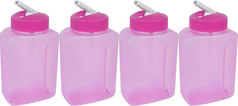 Rubbermaid Juice Box, Litterless, 8.5 Oz / 250 Ml (Pack of 4)-Pink