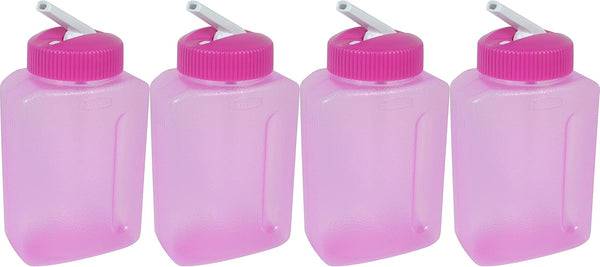 Rubbermaid Juice Box, Litterless, 8.5 Oz / 250 Ml (Pack of 4)-Pink