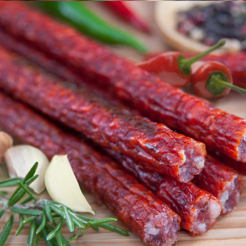 21 mm 22 lbs. Hi Mountain Seasonings | SNACK STICK CASINGS | Mahogany, Edible, Collagen Casings | Ideal for Making