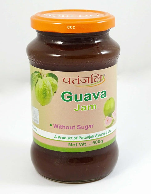 New Patanjali Ayurved Guava Jam Without Sugar Delicious Tasty & Healthy 500g