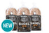 10.6 oz Pack 6 O'Doughs Thins - Pumpernickel Bagels | Presliced | Good Source of Fibre, Cholesterol Free, Trans Fat