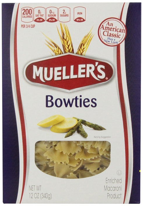 12 (Pack 2) Muellers Pasta Bowties, Ounce