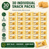 Generic 30 Pack Packs (6 180 Shortbread Cookies Individually Wrapped, Snack Cookies Each), Total Cookies, Bulk Buttery