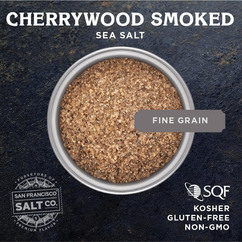 Cherrywood Smoked Sea Salt, 5 oz. Fine Grain by San Francisco Salt Company