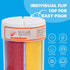 KASVAN 9.2oz 6 Edible Sanding Sugar Sprinkles, Rainbow Sugar Sprinkles, Colors Pink Blue Purple Yellow Green Red
