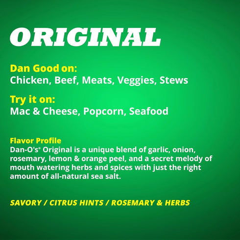 Dan-O’s Original Seasoning | Medium Bottle | 1 Pack (8.9 oz)