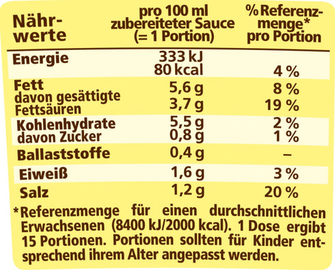 Maggi Creamy Gravy for Roasts, Rahmsosse zu Braten, for 1.5 L