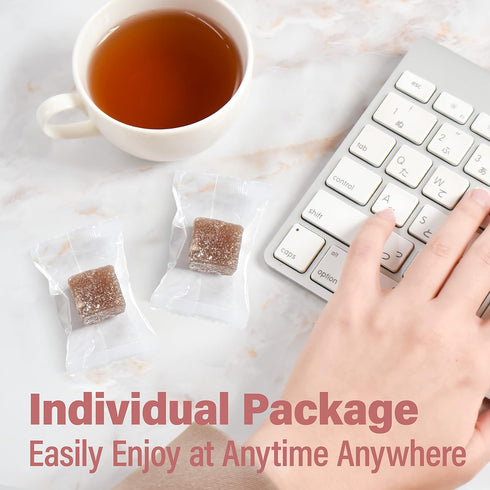 300g YAMASAN KYOTO UJI Japanese Mochi Candy Individually Wrapped, Adzuki Red Bean Flavor, Plant-Based Kanten Agar