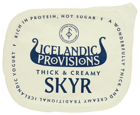 5.3oz 15g Icelandic Provisions Vanilla Skyr Yogurt | Protein, Thick & Creamy