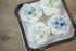 144 Count Global Sugar Art Hydrangea Blossom Sugar Cake Flowers, Unwired, White, by Chef Alan Tetreault