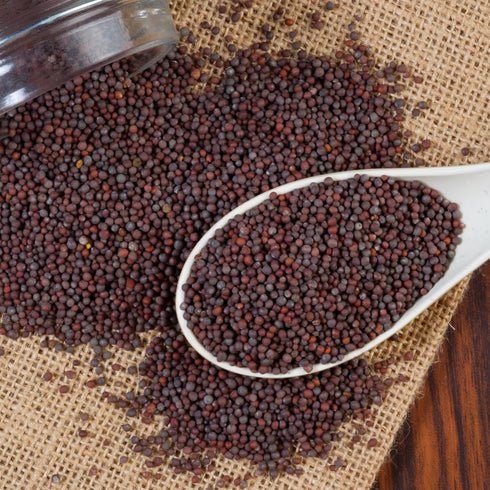 11.2 oz, GranAroma Brown Mustard Seeds, Strong Flavor, Condiments & Sauces, Versatile Seeds
