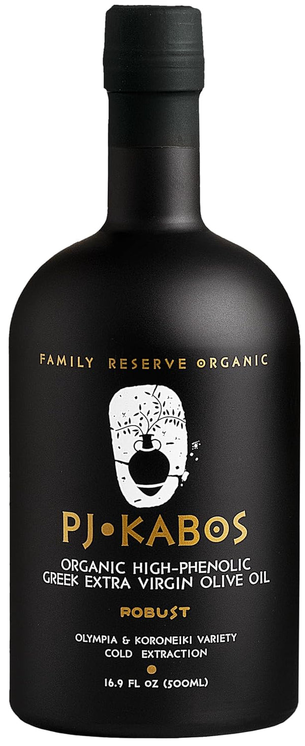 PJ KABOS Very High Phenolic (699 mg/kg), USDA Organic Greek Extra Virgin