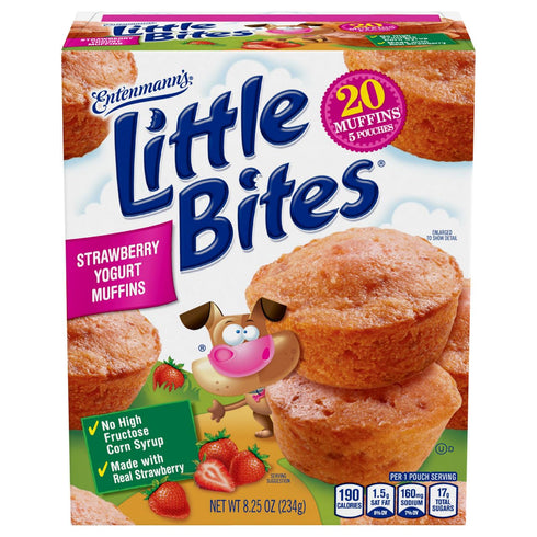 Little Bites , Strawberry Yogurt Mini Muffin Pouches, 8.2 Ounce