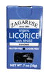 Zagarese 100% Organic Licorice, Flip Top Box, Anise, 0.88 Ounce