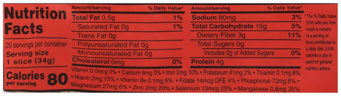 7 24 OZ FOOD FOR LIFE Organic Sprouted Whole Grain Bread