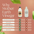 16 Oz (Pack 1)) Mother Earth, Organic Vinegar with The Mother, Raw, Unpasteurized, Unfiltered - White Vinegar, Apple