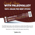 100% Summer Paleovalley Grass Fed Sausage Beef Sticks - Delicious Gluten Free Beef Snack - High Protein Keto Friendly