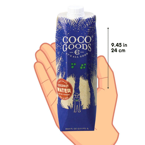 100% (33.8 OZ 6 pack) CocoGoodsCo Single-Origin Natural Coconut Water FL /