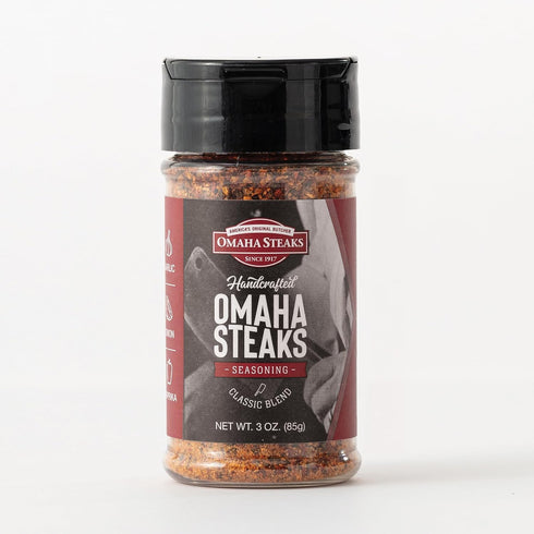 (1 1 1 Omaha Steaks Seasoning Flight jar Private Reserve Rub, jar Signature Seafood Rub, jar Omaha Steaks Seasoning)